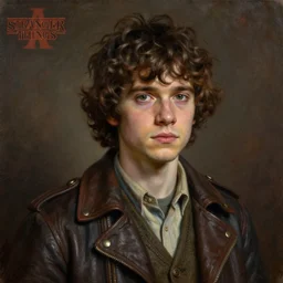 A fantasy comic book style portrait painting of Finn Wolfhard, Stranger Things universe, real, refined, detailed digital art, Josephine wall, oil painting, William-Adolphe Bouguereau, Art Frahm, Esao Andrews, Steampunk, Walt Disney (1937) ), Highly Detailed, Cinematic Lighting, Unreal Engine, 8k, HD