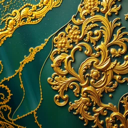 a close - up golden plate painting by karl brullov and aivazovsky, fine details