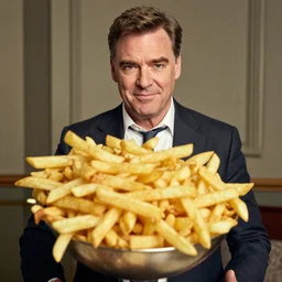 ( ( stephen fry ) ) is [ made of ] [ french fries ] hybrid intercross mix