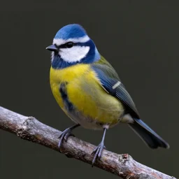 realistic photo of colorful small bird sitting on tree, dark smooth background, very sharp focus, very hyper realistic, art of greg rutsowski, highly detailed, fantasy art station