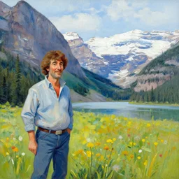 bob ross painting of alberta canada
