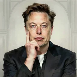 portrait of Elon Musk, futuristic and ethereal, expressive pose, art-deco, highly detailed, digital painting, artstation, concept art, smooth, sharp focus, by Jean Auguste Dominique Ingres