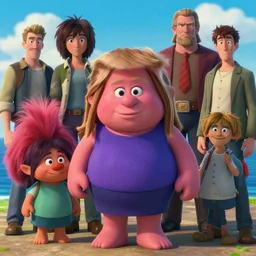 melania trump as a chubby troll, ben hur, loftis, cory behance hd by jesper ejsing, by rhads, makoto shinkai and lois van baarle, ilya kuvshinov, rossdraws global illumination