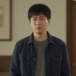 Medium shot of a typical character in the style of