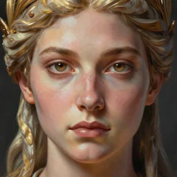 hyperrealistic mixed media painting of beautiful goddess Athena, stunning 3d render inspired art by P. Craig Russell and Barry Windsor-Smith, perfect facial symmetry, dim volumetric lighting, 8k octane beautifully detailed render, post-processing, portrait, extremely hyper-detailed, intricate, epic composition, brown eyes, realistic eyes, correct!!! eyes, cinematic lighting, masterpiece, trending on artstation, very very detailed, masterpiece, stunning