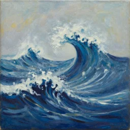 popular decorative art painting with contrasting composition, interference, waves, millennium, oil, canvas