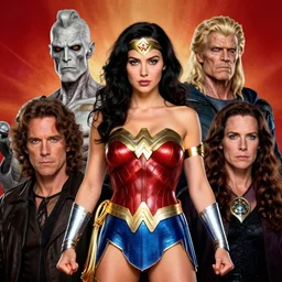 portrait of wonder woman by hr giger, greg rutkowski, luis royo and wayne barlowe, 8 k