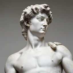 steve harvey marble statue sculpted by michelangelo, file photo, monochrome