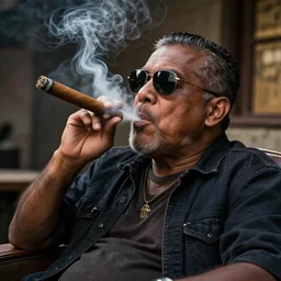 photo of bingus smoking a cigar