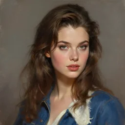 perfectly - portrait of a beautiful female french games character, 8 0 s movie poster style, intricate, highly detailed, digital painting, loose brush strokes, realistic shaded lighting, artstation, concept art, smooth, sharp focus, illustration, realism, oil painting, unreal engine 5, 8 k, art by sam spratt and peter mohrbacher