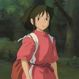 cthulhu starring in the movie spirited away, anime. studio ghibli