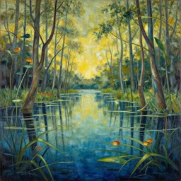 a swamp. les nabis artwork.