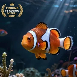 eel in the style of finding nemo