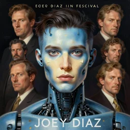 close up sci - fi festival poster art joey diaz, robot blue cheese skin, elegant, highly detailed, centered, digital painting, concept art, smooth, sharp focus, illustration, artgerm, tomasz alen kopera, peter mohrbacher, donato giancola, joseph christian leyendecker, wlop, frank frazetta