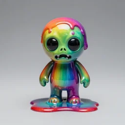 melting rainbow chromatic zombie glossy paint full colors