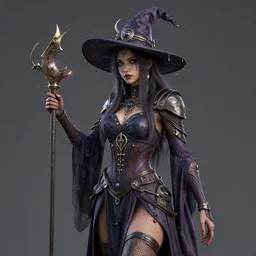 ecclectic witch, intricate, 4 k, octane render