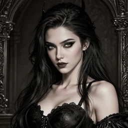 the portrait of neutral evil fallen female dark knight vagabond as absurdly beautiful, gorgeous, elegant, sophisticated, hyperrealistic sensual gravure idol, an ultrafine hyperdetailed illustration by kim jung gi, irakli nadar, detailed face, intricate linework, octopath traveler, final fantasy, unreal engine highly rendered, detailed and intricate environment