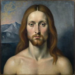 we can infer his long since looted head with eyes like curated hail. and that his chest is still benumbed by empire from above, as if a morgue, in his glare, now canonized, fires an arctic solstice. painting by piero della francesca, remedios varo, monet
