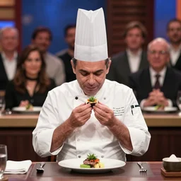 “ a five star chef eating his own face in front of a live studio audience. ”