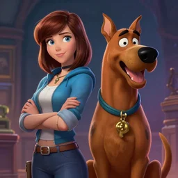velma and scooby key visual, ambient lighting, highly detailed, digital painting, artstation, concept art, sharp focus by kilian eng greg tocchini