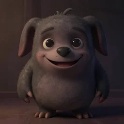 huggy wuggy smiling, matte painting by greg rutkowski, dim lighting