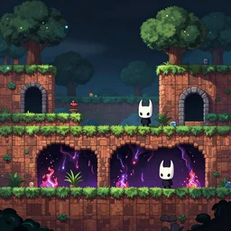 side scrolling landscape showing the terraria first stage : lave cave, studio ghibli, pixar and disney animation, sharp, rendered in unreal engine 5, highly detailed, digital painting, artstation, hollow knight, smooth, sharp focus, illustration, wide angle, wallpaper, splash art, promo art, dramatic lighting, art by artgerm and greg rutkowski and bo chen and jin xiaodi