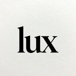 “lux” imaginatively designed logo