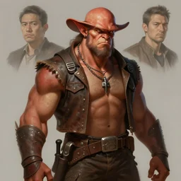 character concept portrait, half - orc redneck, style digital painting, concept art, smooth, sharp focus, illustration, from metal gear, by ruan jia and mandy jurgens and william - adolphe bouguereau, artgerm