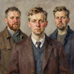 portrait of an estonian man ( 3 1 ) from estonia in 2 0 2 1, an oil painting by ross tran and thomas kincade