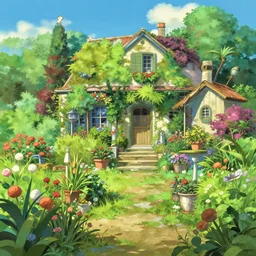 a creole garden from reunion island, anime background by makoto shinkai, by studio ghibli, anime, trending on artstation