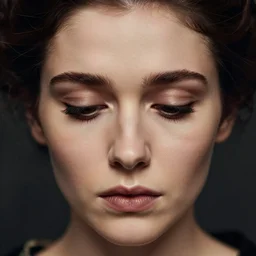 portrait of a beautiful french empress | macro head shot symmetrical face | sadness mystery | by artgerm, wlop
