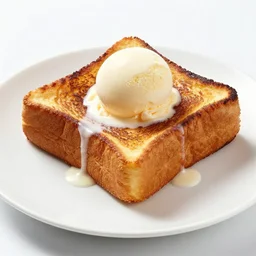 French toast with vanilla ice-cream, michelin star, award winning