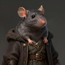 Rat Cleric Portrait, DND Character, Detailed, Digital Art