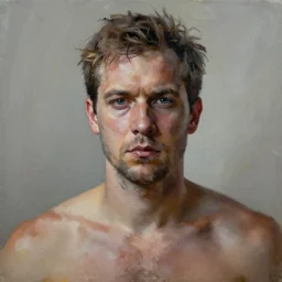 painting of ugly man