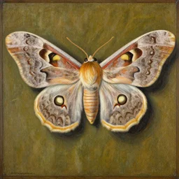 a painting of a moth by paul klee, intricate detail