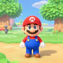 mario in animal crossing new horizon style