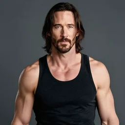 muscular keanu reeves, highly detailed, high quality, hd, 4 k, 8 k, canon 3 0 0 mm, professional photographer, 4 0 mp, lifelike, top - rated, award winning, realistic, sharp, no blur, edited, corrected, trending