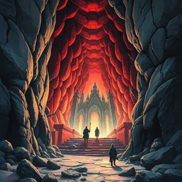 the portal to the netherworld. highly detailed, digital painting, watercolor, soviet realism, engraving, artstation, concept art, smooth, sharp focus, vivid grunge, manga, illustration, unreal engine 5, 8 k, art by bilibin and kilian eng and kuvshinov and malevich and mucha