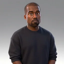 Kanye West in a Pixar movie, 3D, 8K concept art, rendered in Renderman, detailed
