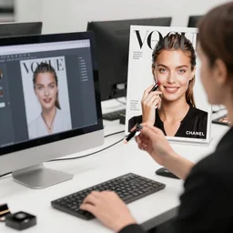 computer programmer, software engineer, vogue women's fashion beauty celebrity magazine, chanel makeup, ilya kuvshinov, john singer sargent, digital art illustration, impressionist oil painting, trending on artstation, intricate