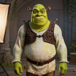 Shrek as Neo from The Matrix, the matrix, neo, early screen test