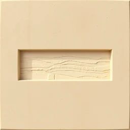 texture map of beige stone with horizontal rectilinear engraving cutout