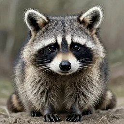 beautiful raccoon by stanisław szukalski, drawing, stunning artwork, highly detailed