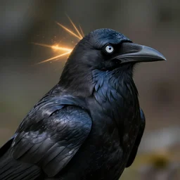 beautiful goddess of crow