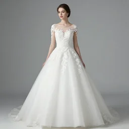 a woman in a white wedding dress