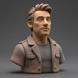 guy fieri made out of polymer clay detailed sculpture trending on artstation