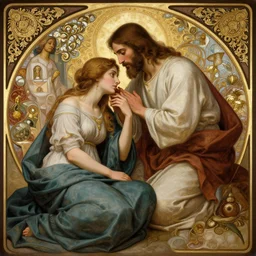 photography of jesus making love with a women in jerusalem, deep focus, intricate, elegant, highly detailed, digital painting, artstation, concept art, matte, sharp focus, illustration, art by artgerm and greg rutkowski and alphonse mucha