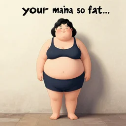 your mama so fat... full body pose