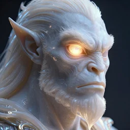 one - eye ogre, intricate, ethereal, by luis royo, hyper detailed, weta digital, ray trace, unreal engine, trending on artist, lit, glow, cinematic, soft light, photorealistic, volumetric, realistic, glossy, 8 k post - production, masterpiece, luxury, smooth