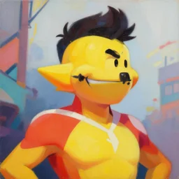 greg manchess portrait painting of ronald mcdonald as overwatch character, medium shot, asymmetrical, profile picture, organic painting, sunny day, matte painting, bold shapes, hard edges, street art, trending on artstation, by huang guangjian and gil elvgren and sachin teng
